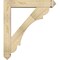 Ekena Millwork Olympic Arts and Crafts Rough Sawn Bracket w/ Offset Brace, Douglas Fir, 6"W x 30"D x 34"H BKT0604X30X34OLY03RDF - alternate 4